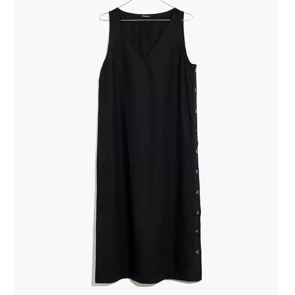 Madewell Dresses & Skirts - 🌸 Madewell Linen-Cotton Side Button Dress